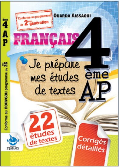 FRANÇAIS Je prépare mes études de textes - 4 AP